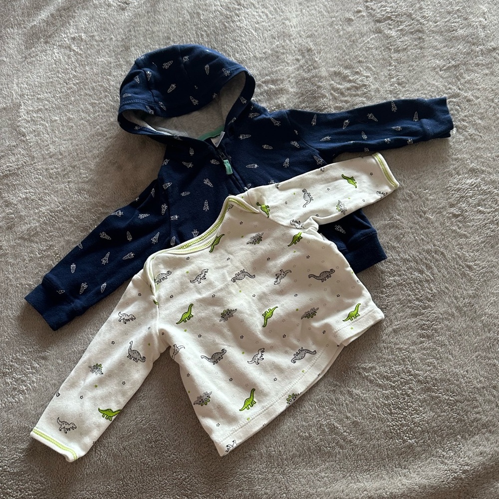 Carter’s & Little me jacket, long sleeve tee set